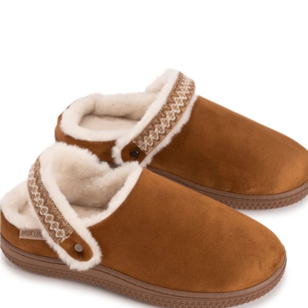 Muk Luks Convertible Clog Slipper- Camel